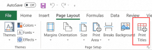 set row 1 to print on every page excel