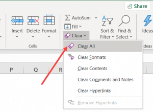 How to Clear Contents in Excel without Deleting Formulas