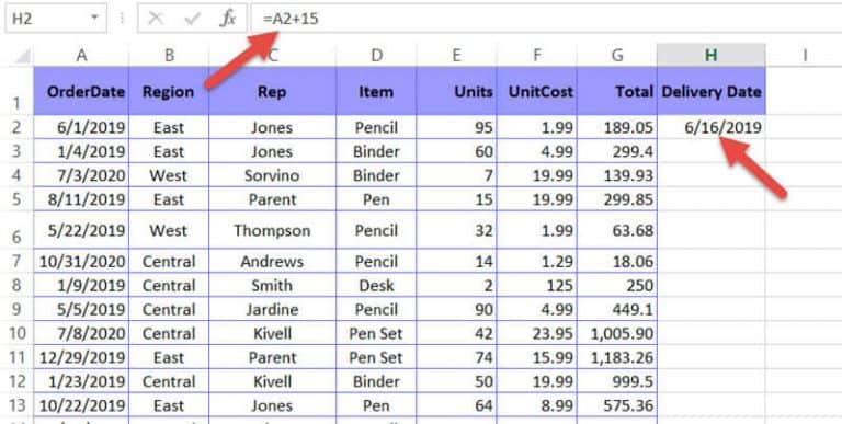 How to Add Days to a Date in Excel
