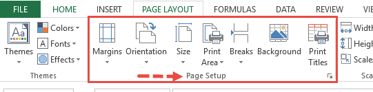 Page Setup Group