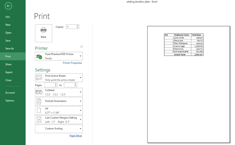 ms excel for mac print gridlines