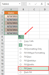 How to Autofill Dates in Excel (Autofill Months/Years)