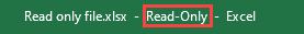 File name shows Read-Only