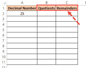 How to Convert Decimal to Binary in Excel