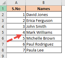 Formula auto adjust when row is removed