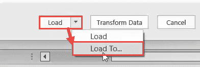 Click on Load to 