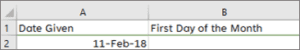 How to Get the First Day Of The Month In Excel? (3 Easy Formulas)