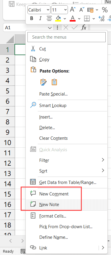 add-comments-in-excel-shortcut