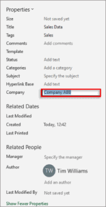 How to Edit Document Properties in Excel?