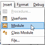 Click on Module