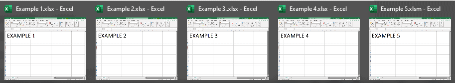 all excel files in the folder get opened