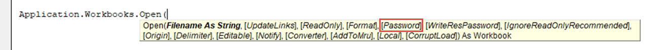 password argument in workbooks.open method