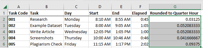 copy the formula for the entire column