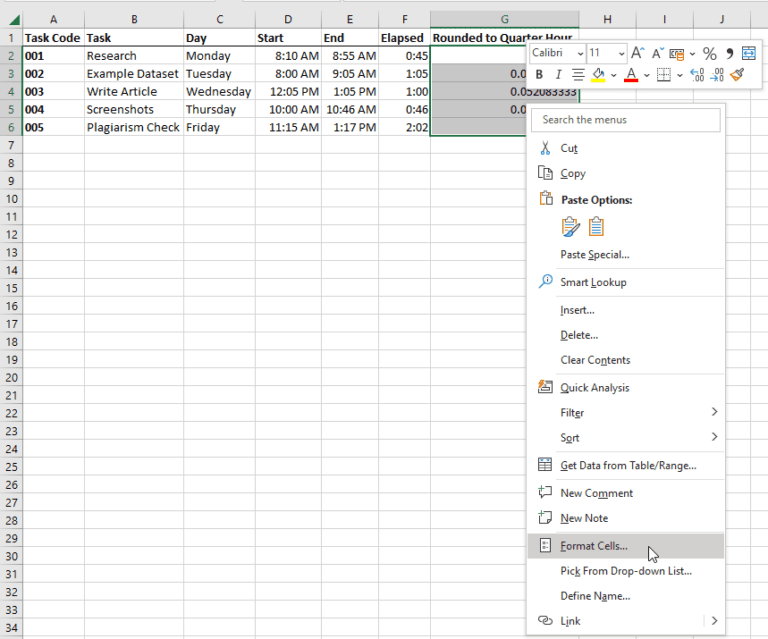 Round Time to Nearest Quarter Hour in Excel 4 Easy Ways!