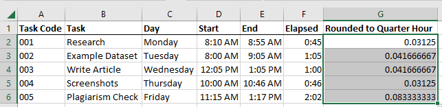 copy the formula for the entire column