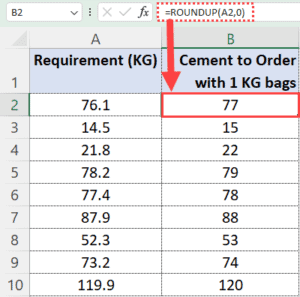 Round Up to the Nearest Whole Number in Excel (Formulas)