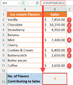 Count Cells that are Not Blank in Excel (7 Easy Formulas)