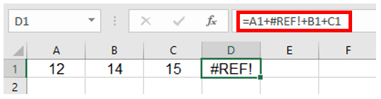 REF error in Excel