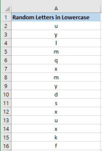 3 Easy Ways to Generate Random Letters in Excel