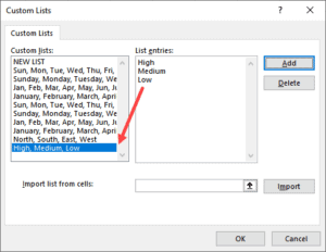 How to Create Custom Lists in Excel?