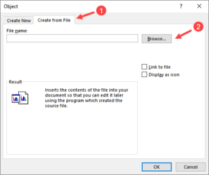 How to Insert Word Document into Excel (5 Easy Ways)