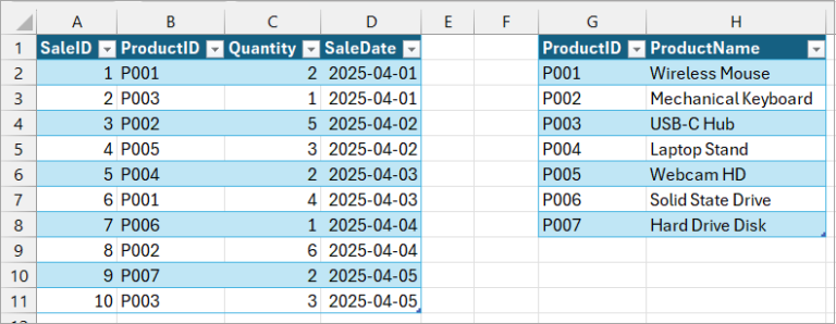 Power Query Table Lookup VLOOKUP in Power Query