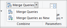 Click on the 'Merge Queries' option.