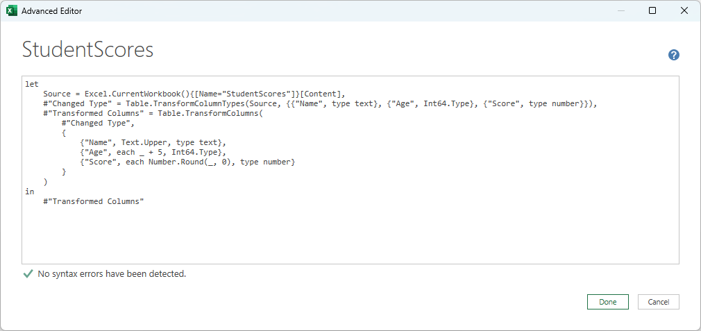 Copy-paste the above function into the advanced editor. 