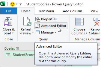 Click on the 'Advanced editor' option. 