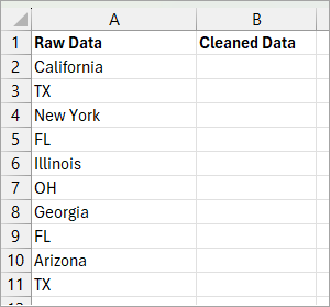 Dataset to do find and replace in bulk.