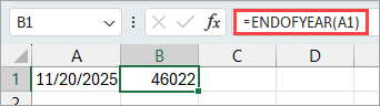 Using UDF in worksheet to get last date of the year