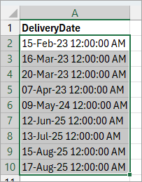 Select all the cells.