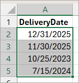 Dates are converted to proper date format.