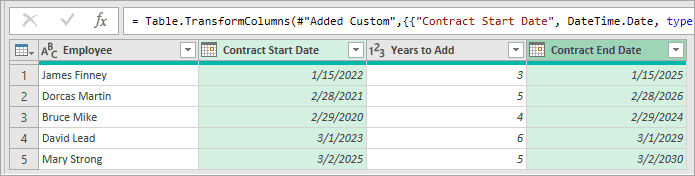 Time component is removed from the data in Power Query.