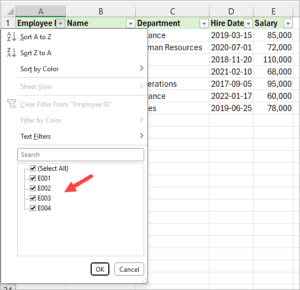 Excel Filter Not Working – How to Fix?