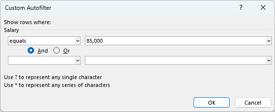 Custom autofill to dialog box.