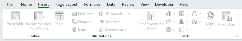 Options in the ribbon are disabled.