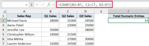 COUNT Function in Excel (4 Easy Examples)