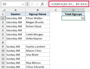 Counta Examples COUNTA Function in Excel (5 Easy Examples)
