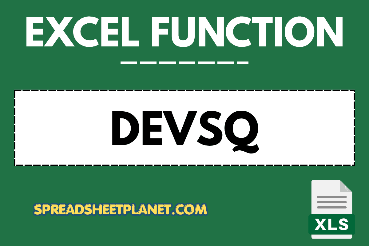 DEVSQ Function in Excel (4 Easy Examples)