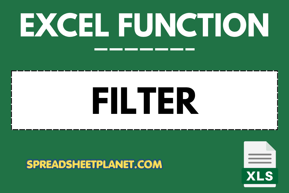 FILTER Function in Excel (6 Easy Examples)