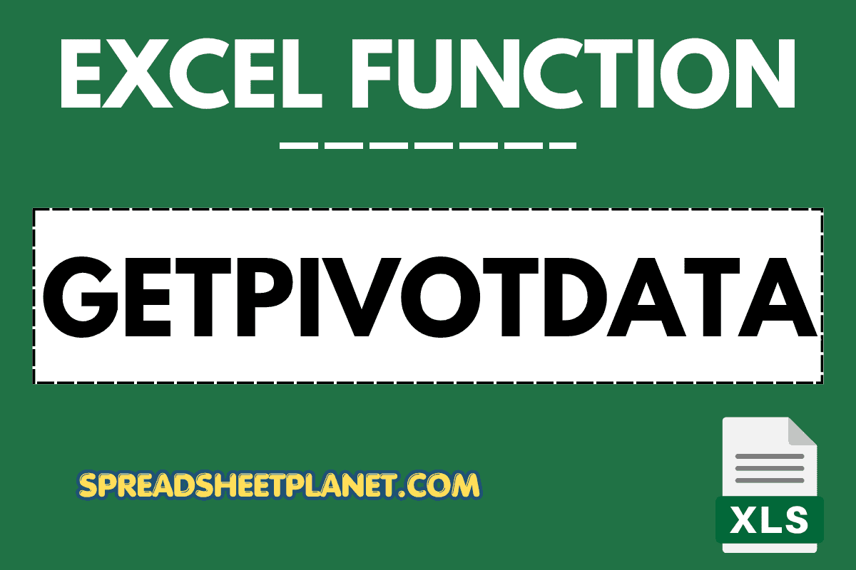 GETPIVOTDATA Function in Excel (6 Easy Examples)