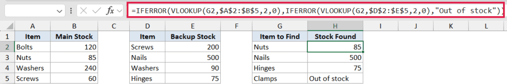 IFERROR Function in Excel (5 Easy Examples)