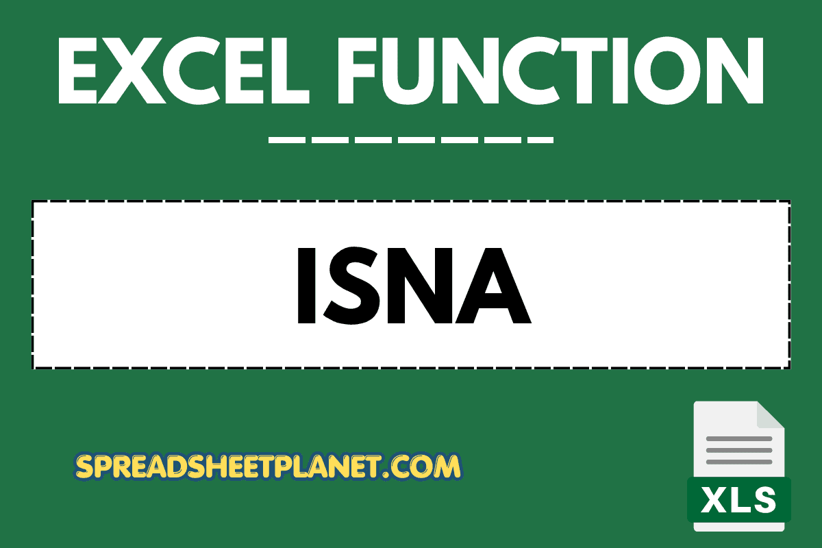 ISNA Function in Excel (5 Easy Examples)