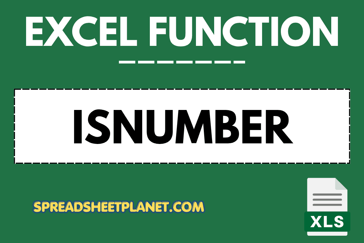 ISNUMBER Function in Excel (5 Easy Examples)
