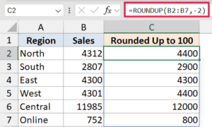 ROUNDUP Function in Excel (5 Easy Examples)