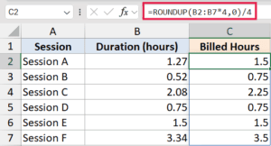 ROUNDUP Function in Excel (5 Easy Examples)