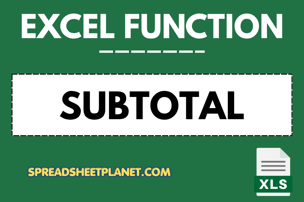 How to Use SUBTOTAL Function in Excel (4 Easy Examples)