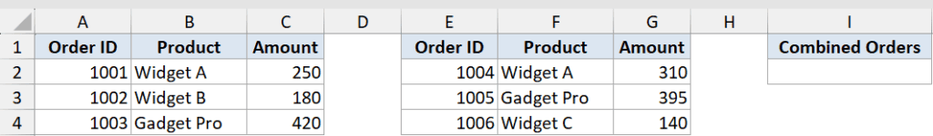 VSTACK Function in Excel (5 Easy Examples)
