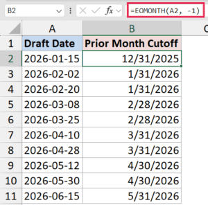 How to Use EOMONTH Function in Excel (7 Easy Examples)
